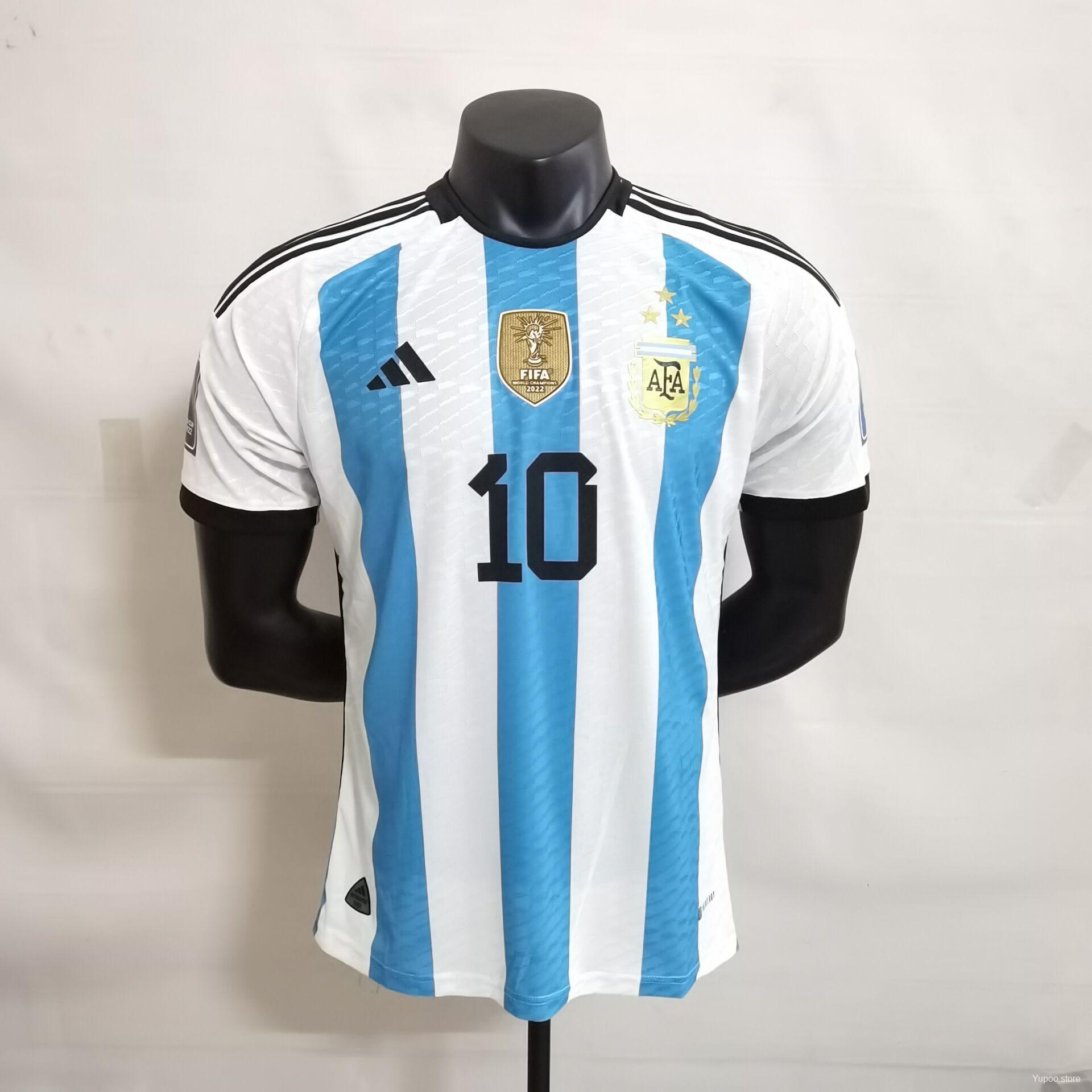 Camiseta de fútbol Argentina 2022 LOCAL MANGA CORTA VERSION JUGADOR